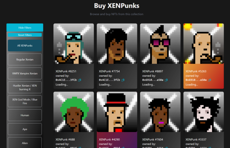 XENPunks marketplace